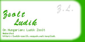 zsolt ludik business card